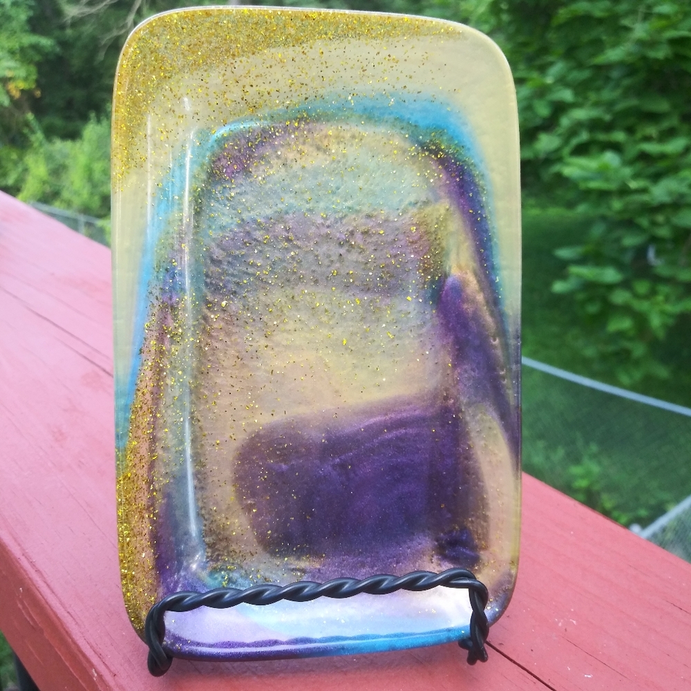 ✨SOLD✨Soap Dish Tray Resin Art Cute Mermaid Sparkly Beautiful Handmade Cute - Picture 7 of 15